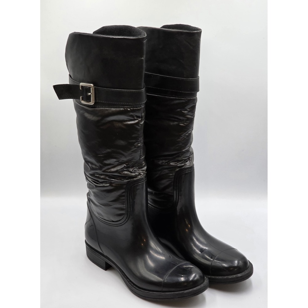 Personal Identity Womens Sz 8 Knee-high Black Insulated Weather‎ Rain Snow Boots